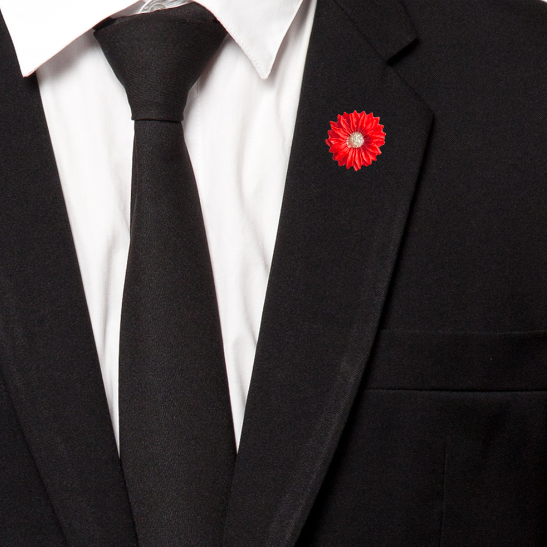 Flower Earring + Pin Set