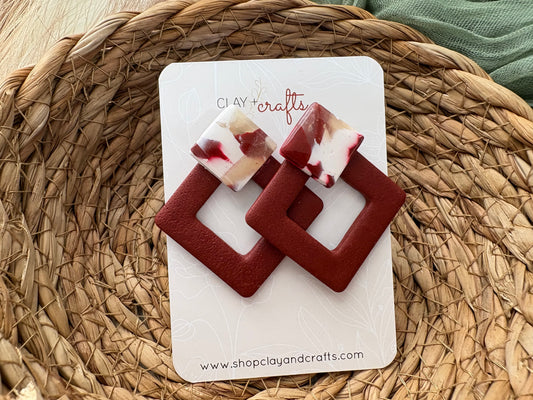 Red Marble Dangles