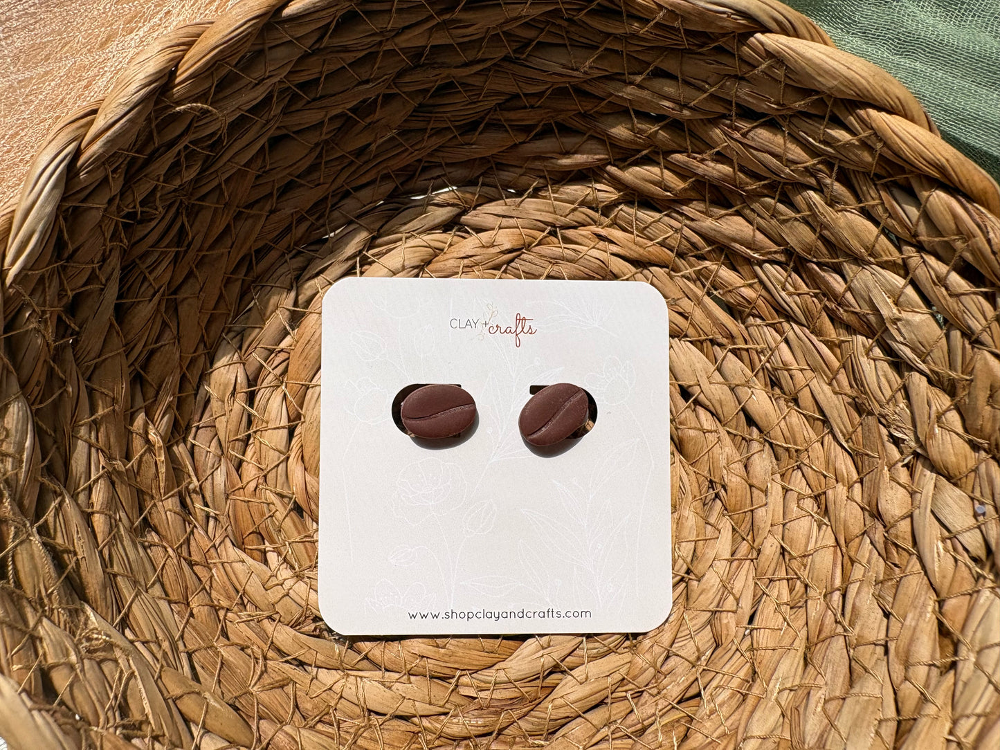 Coffee Bean Studs